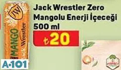 JACK WRESTLER ZERO MANGOLU ENERJİ İÇECEĞİ 500 ML